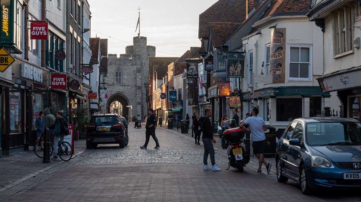 In the city centre on the evening of Friday, May 8, most of the activity was outside takeaways. Picture: Jo Court