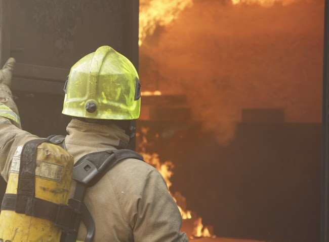 The blaze destroyed almost half the roof. Stock picture.