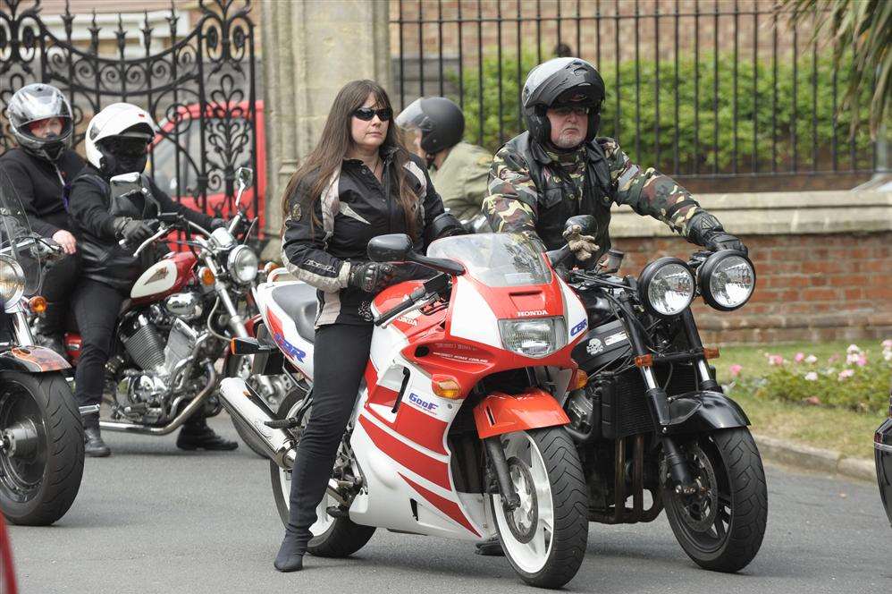 Funeral of Mobi King at Woodlands Cemetery, Gillingham