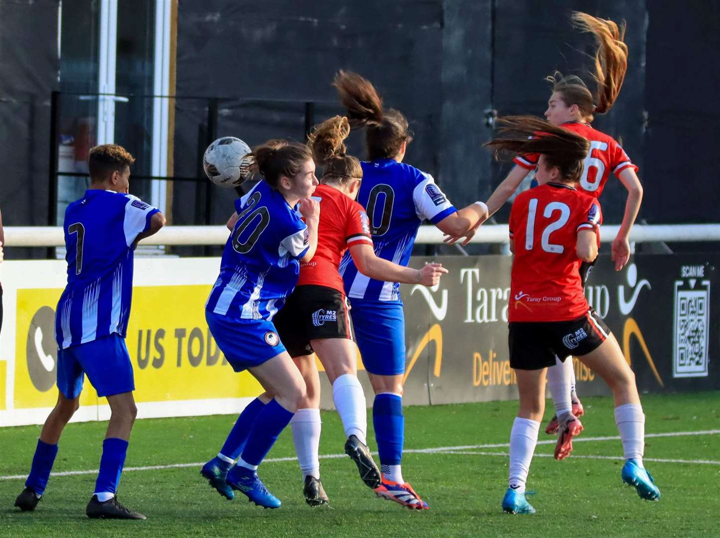 Ellie Perkins scores the only goal in Chatham’s win over Ashford Town (Middlesex) Picture: Allen Hollands