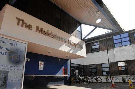 Maidstone Hospital's main entrance