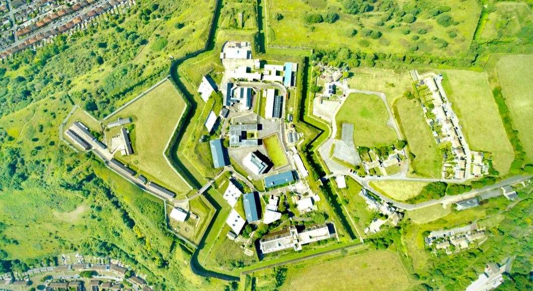 Aerial view of the Citadel in Dover. Picture: David de Min