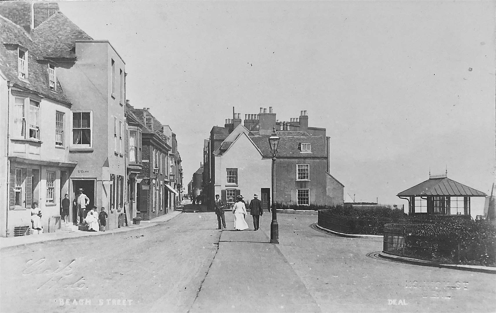 Beach Street and the Shrubbery to the right