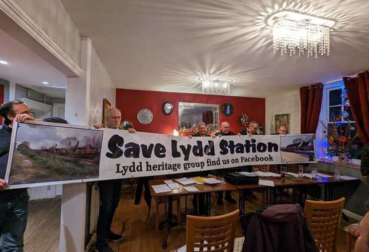 Members of Lydd Station Heritage Group are hoping the site can be restored in the future. Picture: Kim Rye