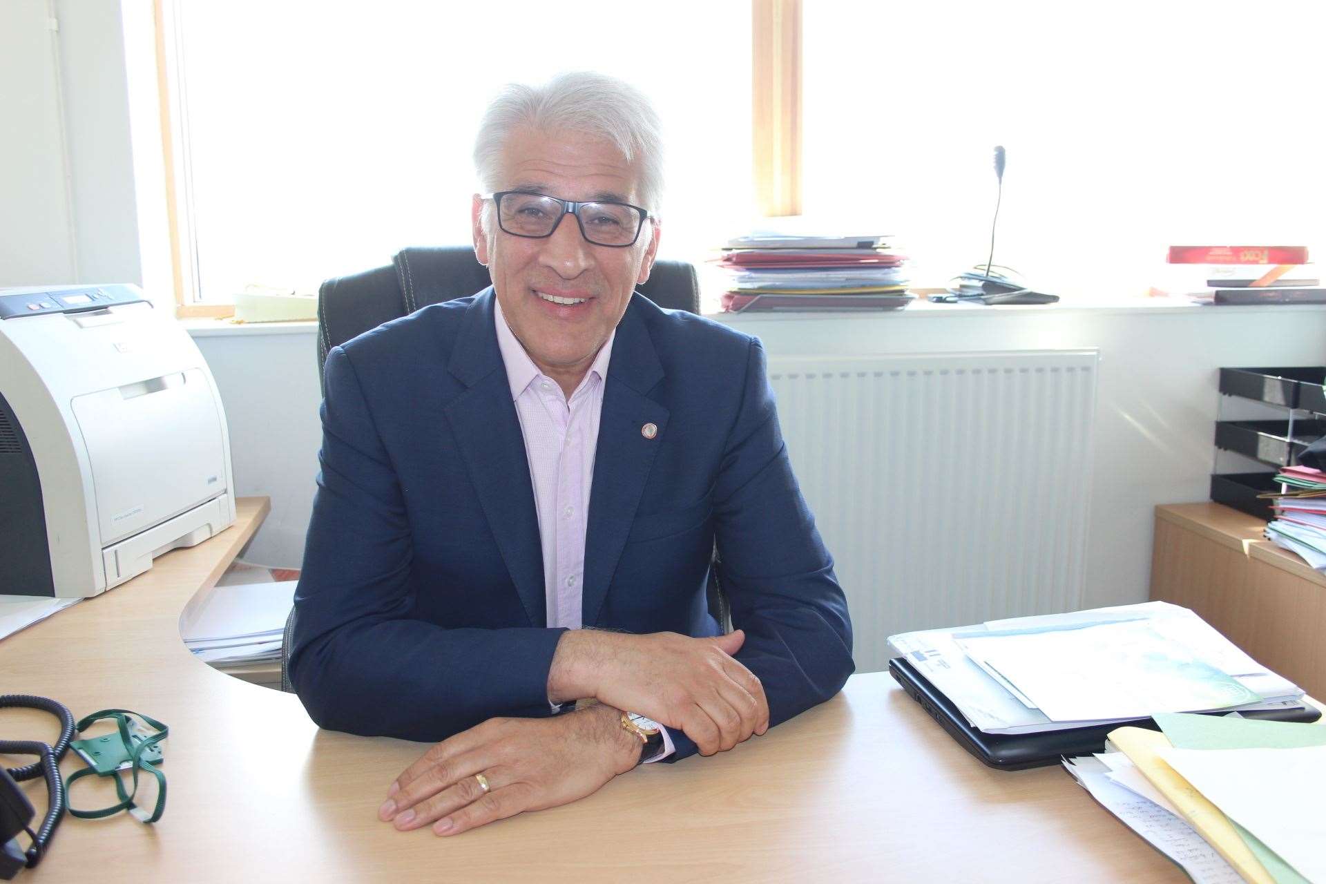 Steve Chalke, founder Oasis, at the Minster campus on the Isle of Sheppey. Picture: John Nurden