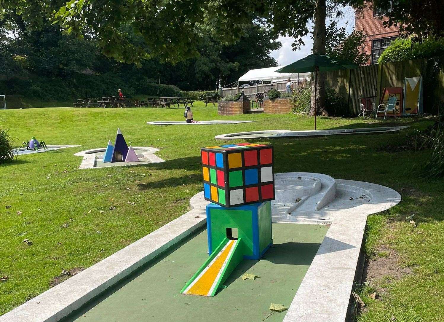 Customers can play on the course for £1 per person