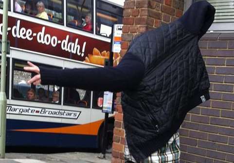 Sean O'Rourke tries to avoid reporters outside court this morning