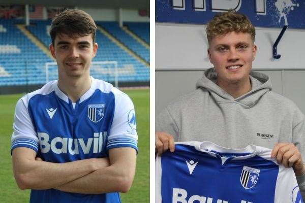 Dominic Corness and Andy Smith could make their Gillingham debuts this Saturday at Barrow Pictures: GFC