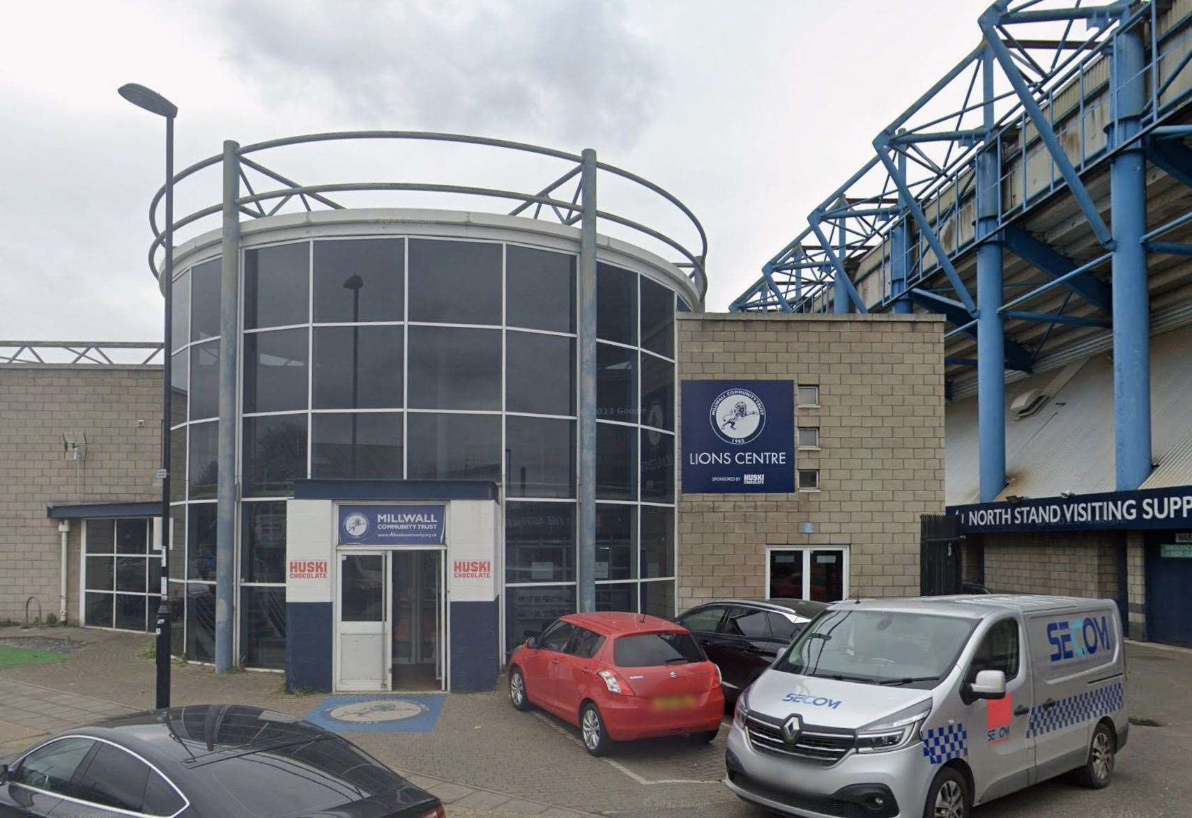 A man has been given a three-year football banning order after he threw a vape onto a pitch at Millwall football club. Picture: Google Maps