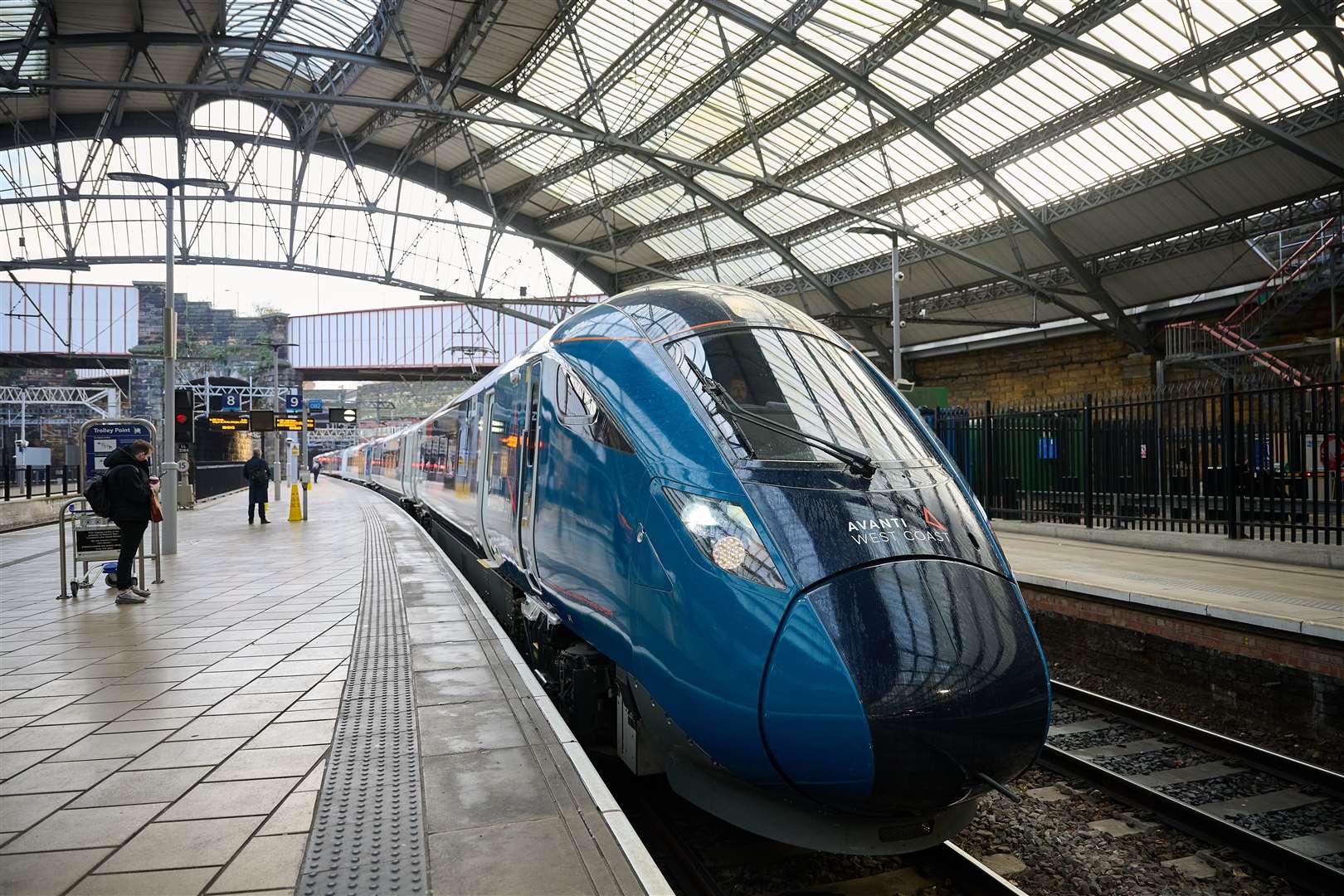 An Avanti West Coast train at Liverpool Lime Street station (Matthew Pover/Avanti West Coast/PA)