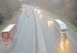 Delays after multi-vehicle crash on M20 between Wrotham and Swanley