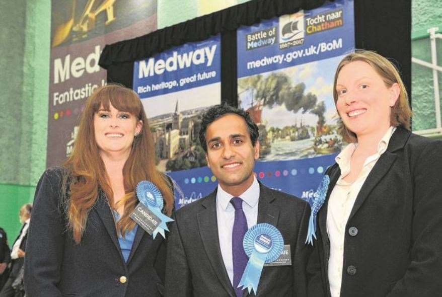 Kelly Tolhurst, Rehman Chishti and Tracey Crouch