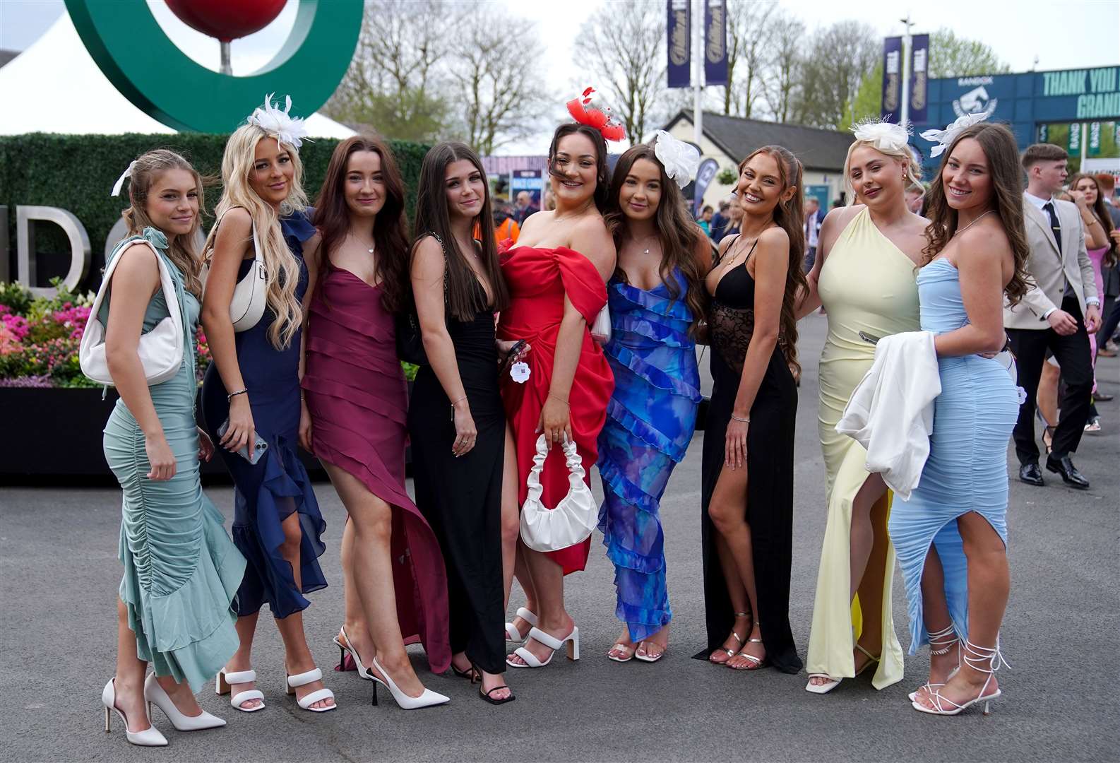 Ladies Day pulled in the crowds from early in the morning (Peter Byrne/PA)