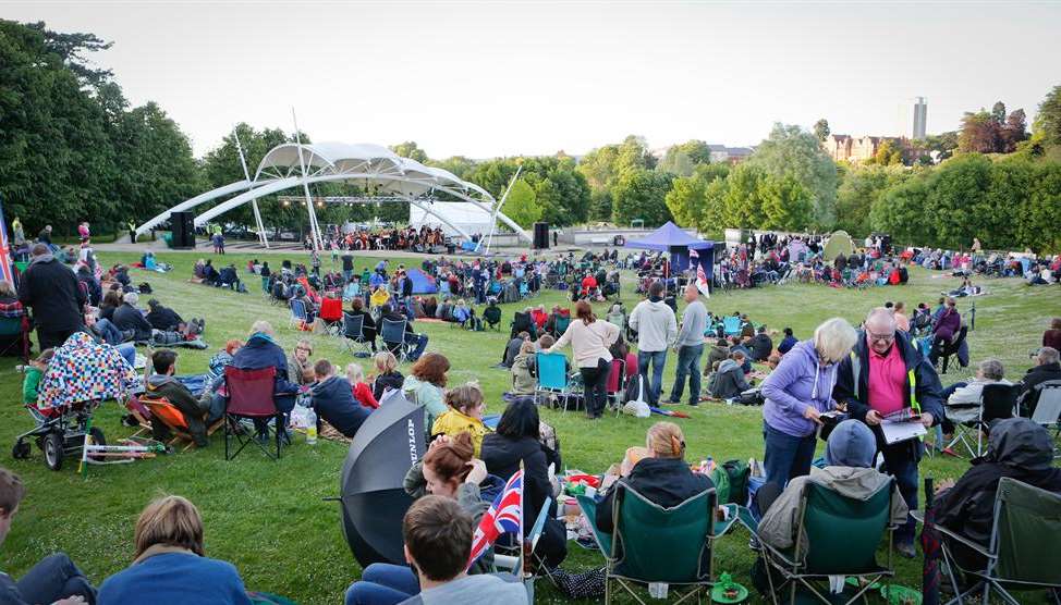 Families enjoy open-air concert in Maidstone's Millennium Park