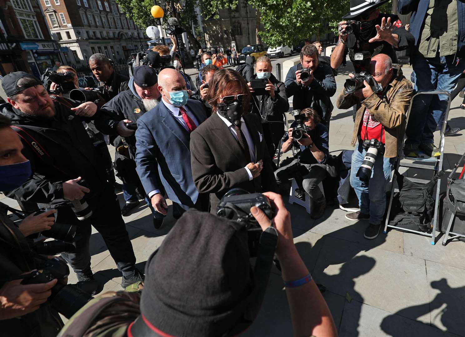 Johnny Depp at the High Court (Yui Mok/PA)