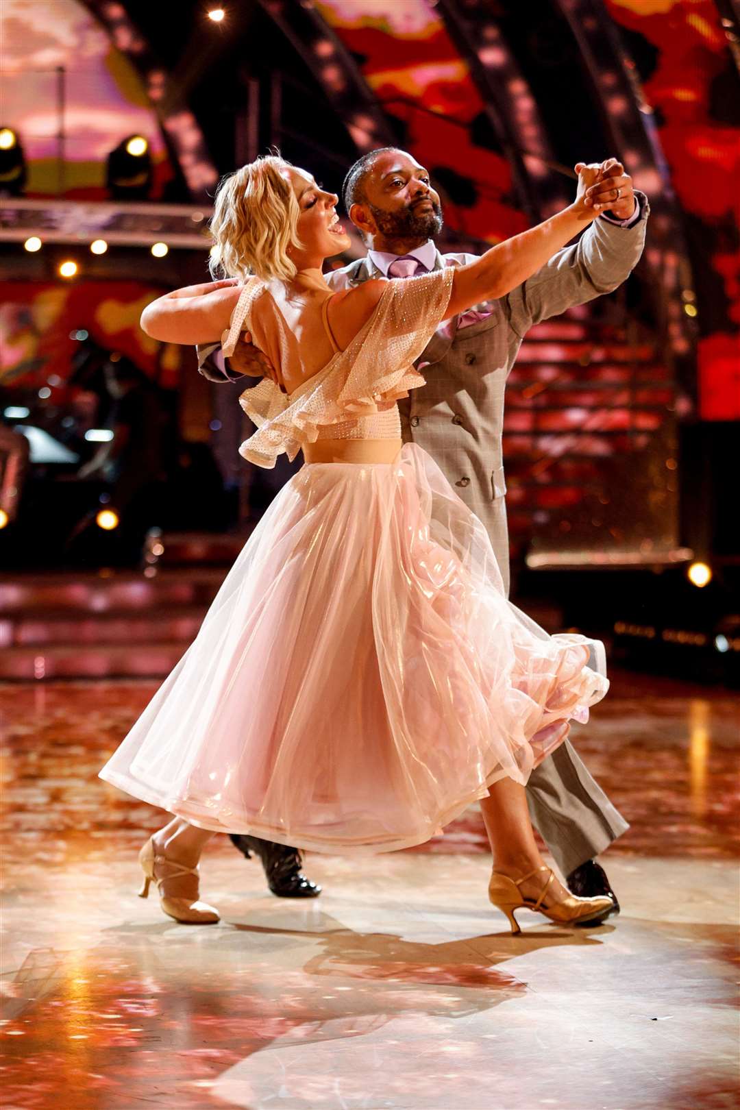 Amy Dowden and JB Gill (Guy Levy/BBC/PA)