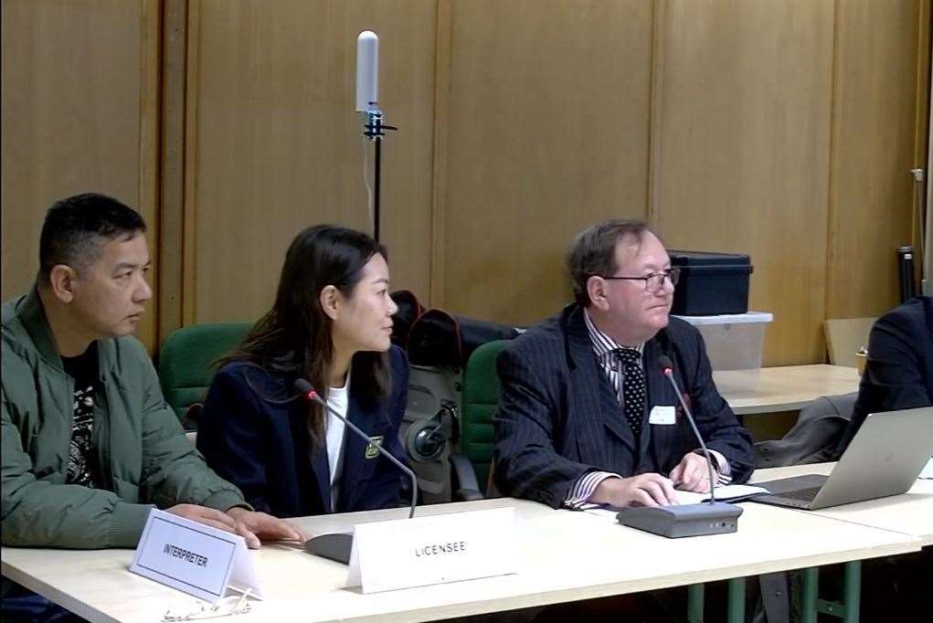 (Left to right) Mr Shunxin Ke, Ms Xueyan Chen and counsel Huw Shepheard said the licence holders had never intended to employ illegal workers and now knew how to ensure they wouldn't in future