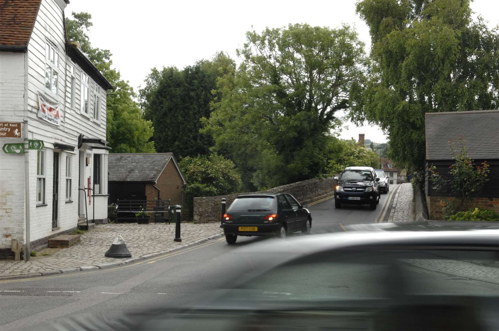 Yalding's Town Bridge is always difficult to negotiate