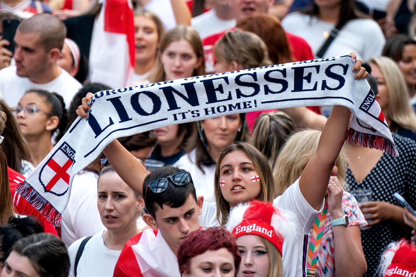 England fans said they were proud of the side who reached the final (Aaron Chown/PA)