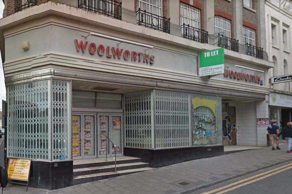 Former Woolworths in Margate. Pic: Google street views