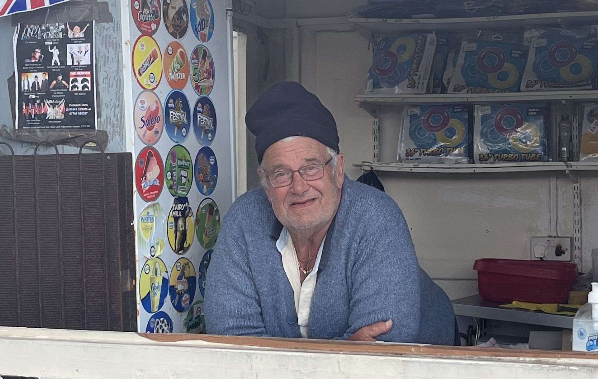 Tony Hobbs from the West Bay Kiosk lost trade due to the beach closure over the May bank holiday weekend