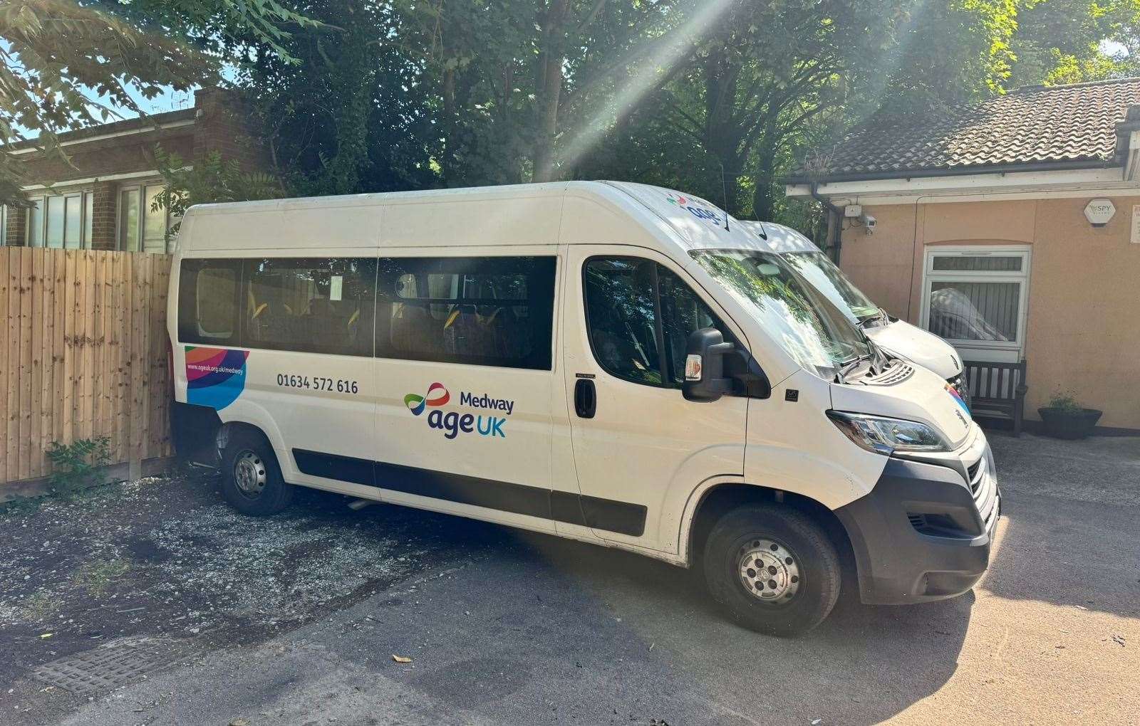 Three minibuses have been stolen from Age UK Kent Rivers' Capstone Dementia Centre, Hopewell Drive, Chatham. Picture: Age UK Kent Rivers