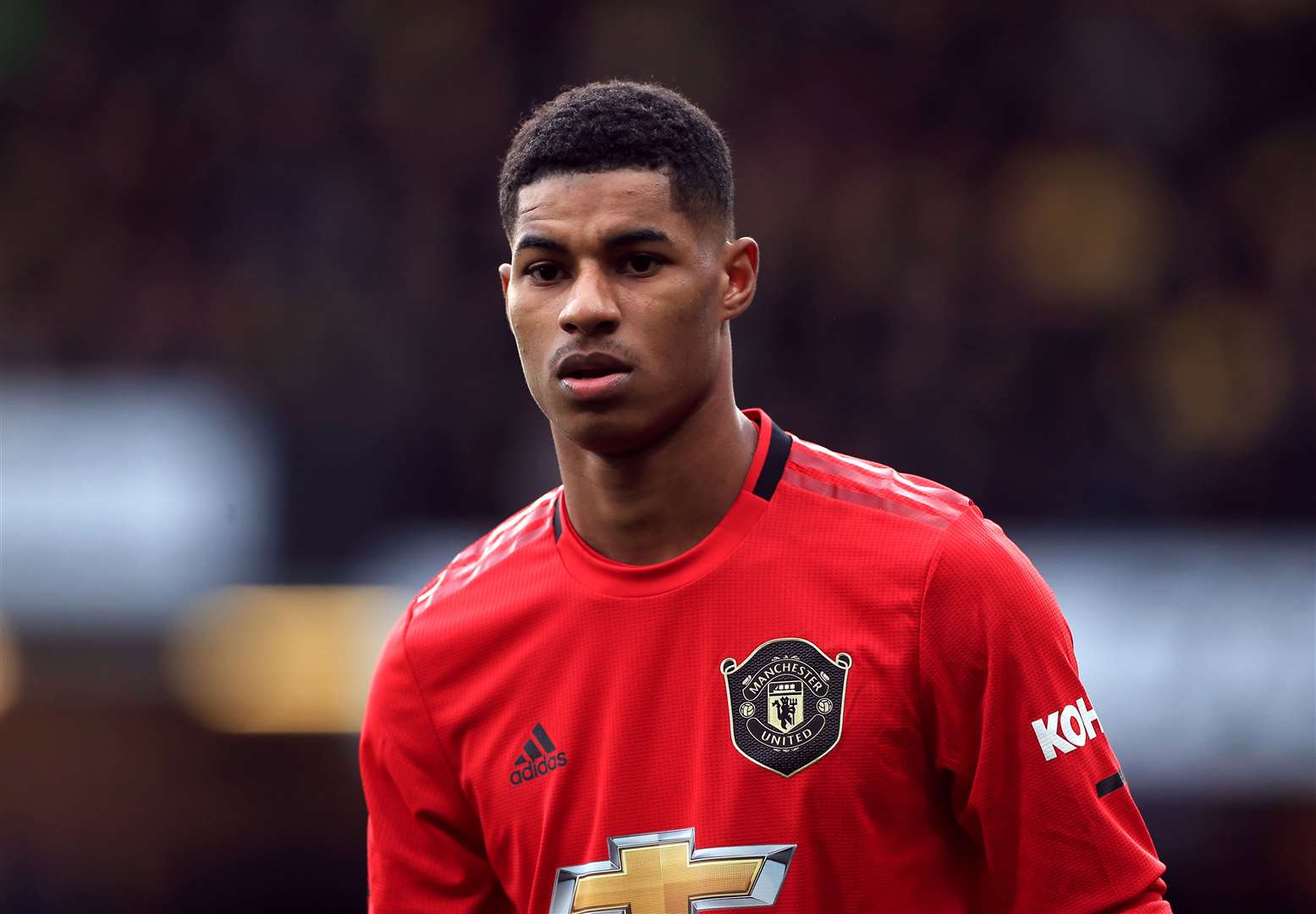 Manchester United’s Marcus Rashford was praised for his role in forcing the Government to U-turn on its decision not to extend the children’s food voucher scheme into the summer holidays (Mike Egerton/PA)