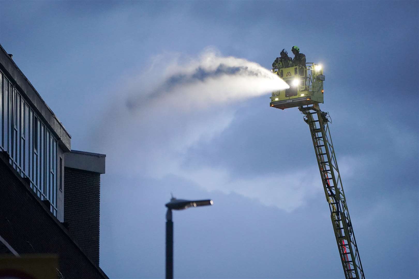 Firefighters tackled the blaze (Jonathan Brady/PA)