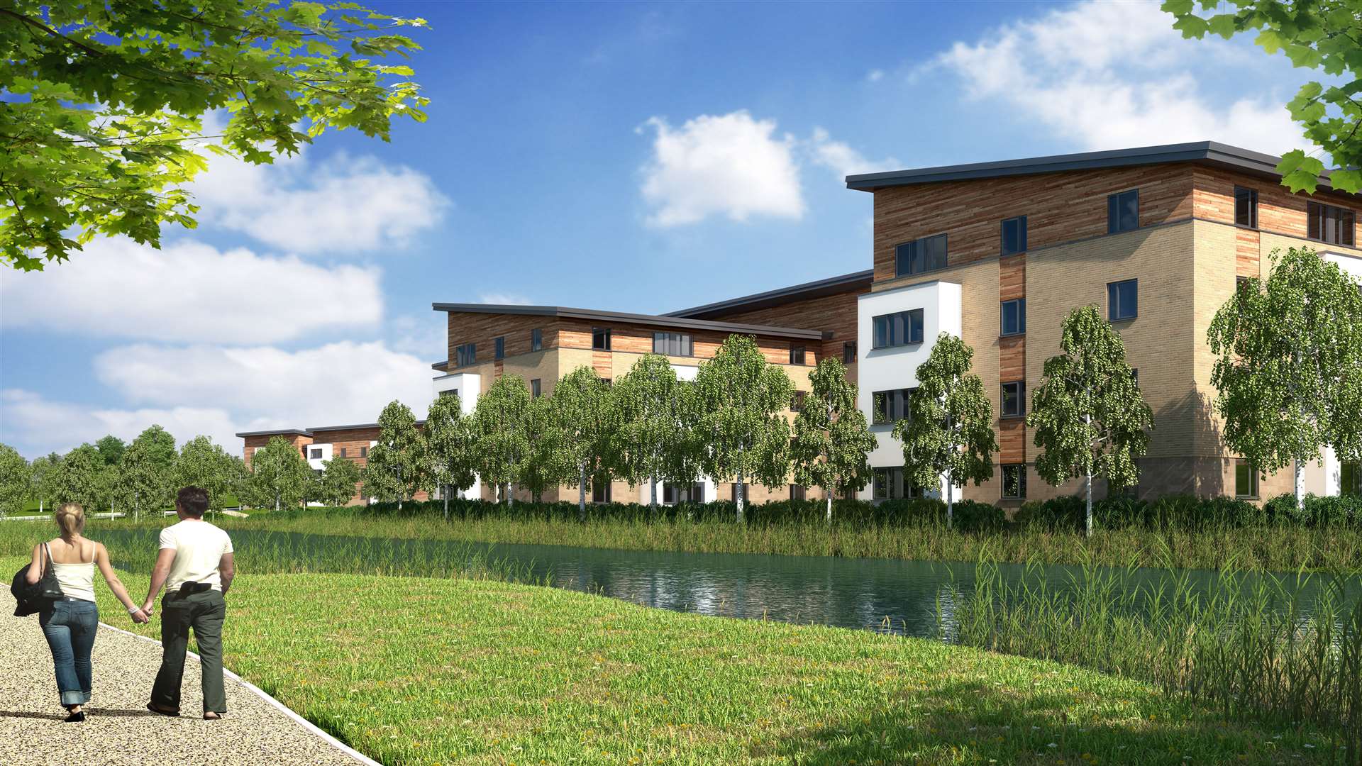 Artists impressions of the planned Kent Medical Campus