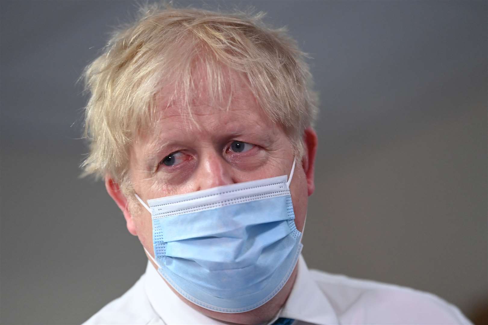 Prime Minister Boris Johnson during a visit to Colchester Hospital in Essex (Glyn Kirk/PA)