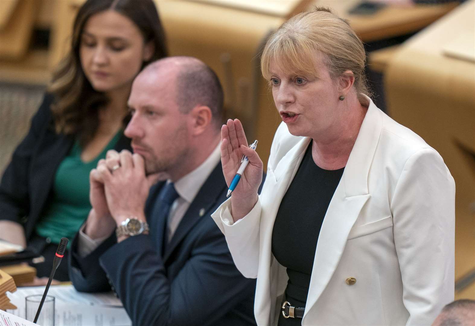 Deputy First Minister Shona Robison said she and other ministers ‘aim’ to tell the truth in Parliament (Jane Barlow/PA)