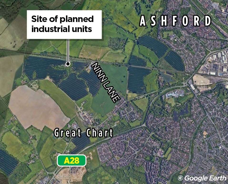 The industrial estate in Ninn Lane, Great Chart, could deliver about 50 jobs at multiple businesses