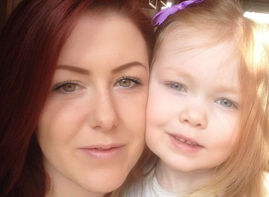 Lauren Procter and daughter Amelia Page