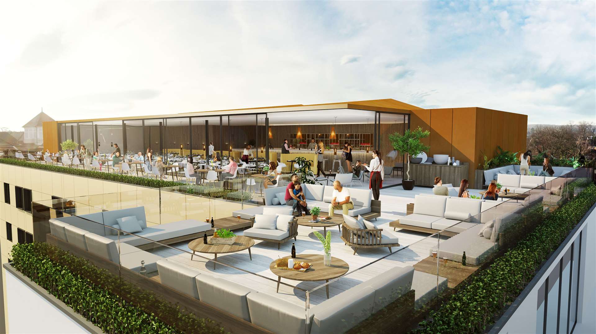 It will boast a rooftop restaurant