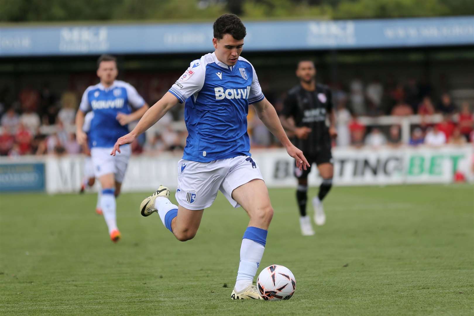 Marcus Wyllie came on in the second half for Gillingham at Woking Picture: @KPI_Julian