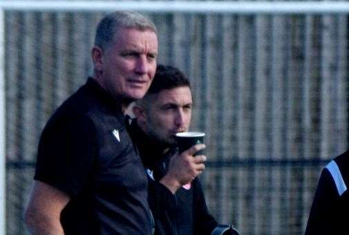 Chairman/interim manager Paul Piggott led Hollands & Blair to victory over Rusthall Picture: John Anderson