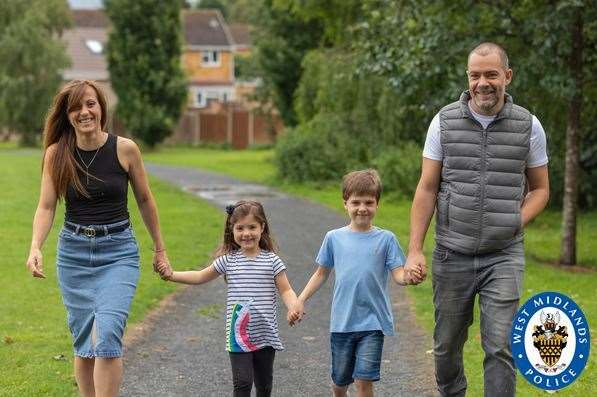 William Till was reunited with his family after shielding guidelines changed (Brigg Ford/West Midlands Police/PA)