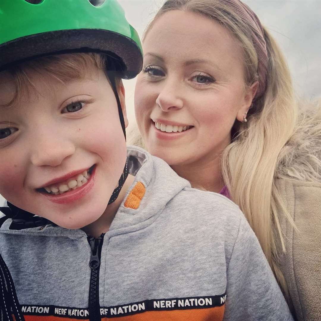 Freddie and mum Hayley