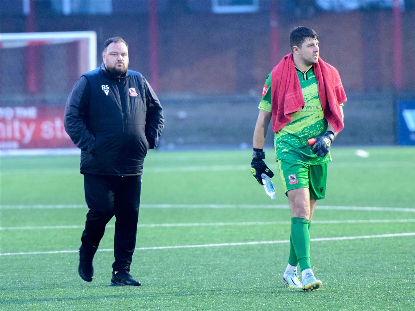 Tom Hadler, right, with Ben Smith last season. Picture: Stuart Watson