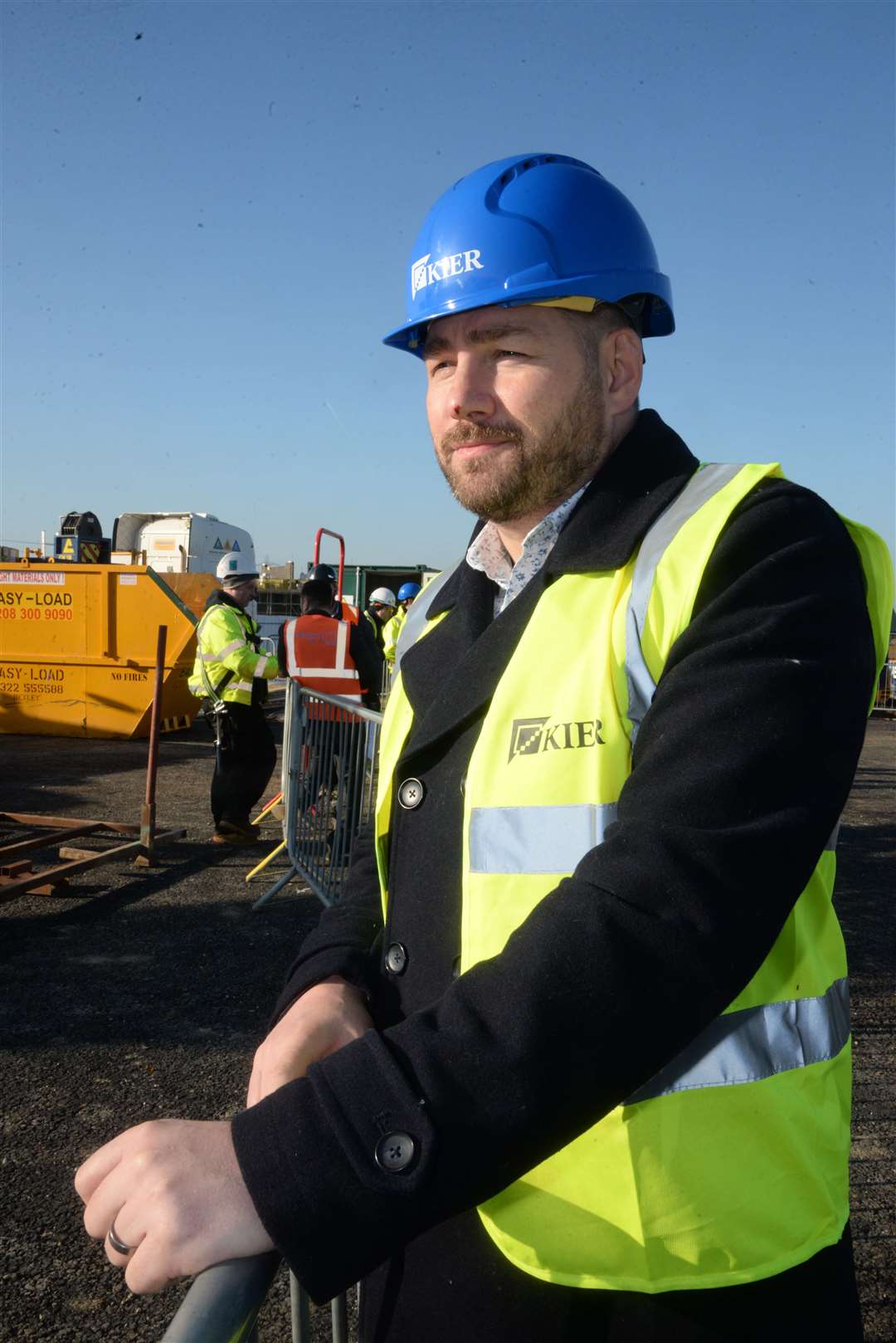 Head Wayne Clayton at the lifting in ceremony at Springhead Park Primary School in January