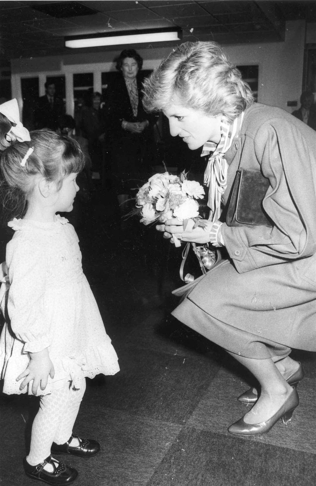 Rachel Malic came face to face with the Princess of Wales at the William Harvey Hospital, Ashford, in December 1985. The Princess, as patron of the national Rubella Council, met women who had been vaccinated against German measles. She returned to the hospital in October 1992 to open the Paula Carr Diabetes Care Centre