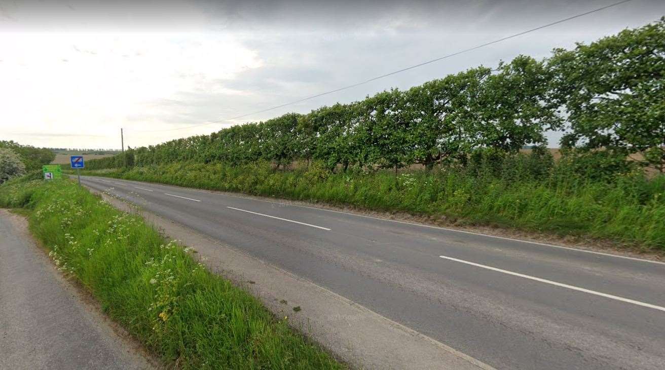 The crash took place along Roman Road in Wingham, near Canterbury. Picture: Google
