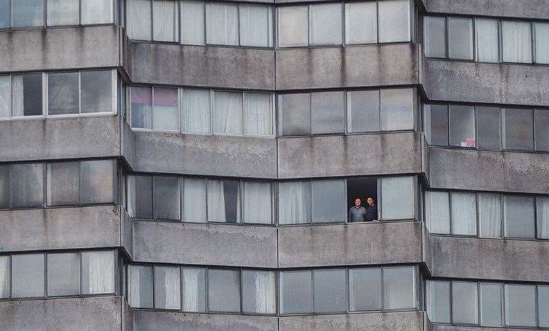 Lockdown Life, Paul and Simon, taken by Rebecca Douglas from Margate