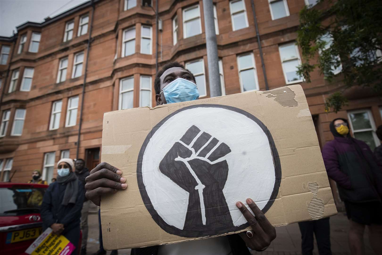 About 30 people attended the protest (Jane Barlow/PA)