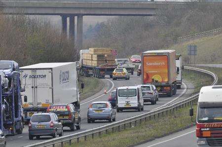 The bridge at junction 5 of the M2.