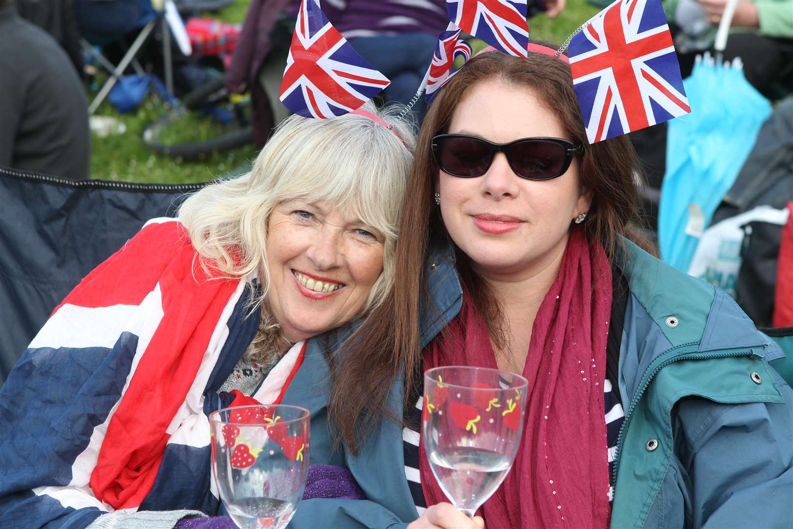 Viv and Samantha Simpson at the proms