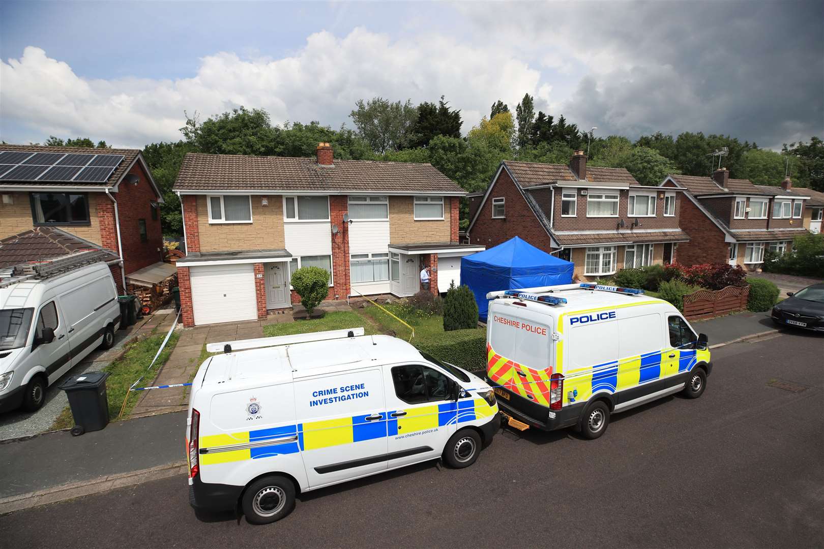 Police searched the home of nurse Lucy Letby in Chester as part of their investigation (Peter Byrne/PA)