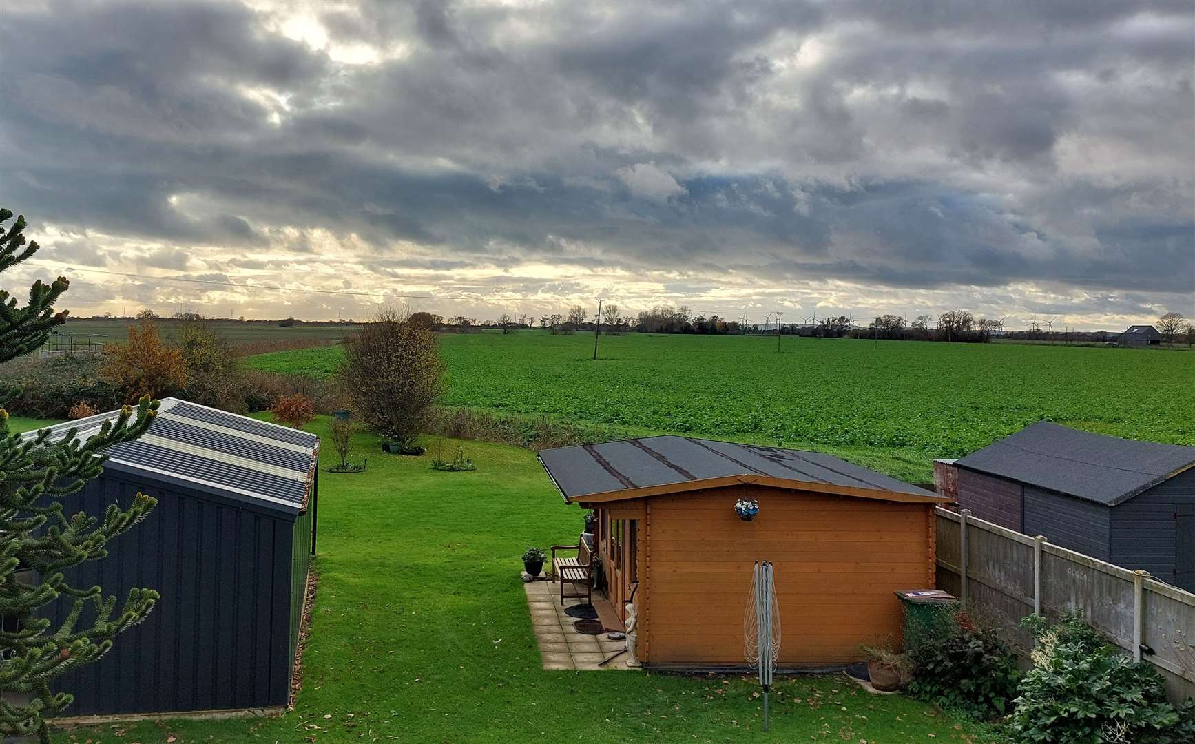 The proposed solar farm in Old Romney will be at the end of Belinda and David Cripps's garden