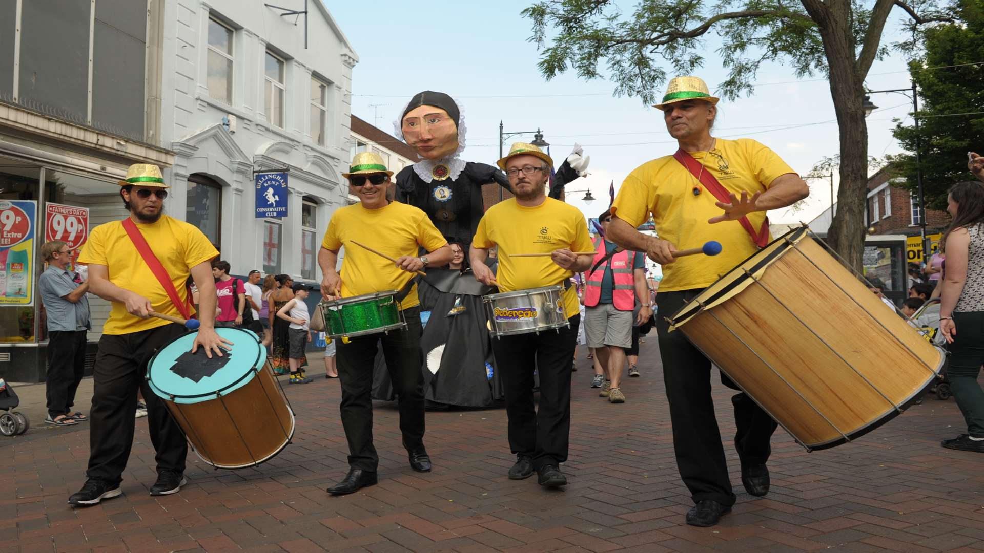 The Fuse Festival launches with a parade in Gillingham High Street.