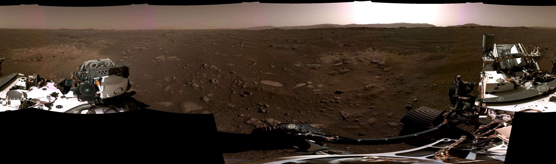 Panorama taken by Perseverance cameras (Nasa/PA)